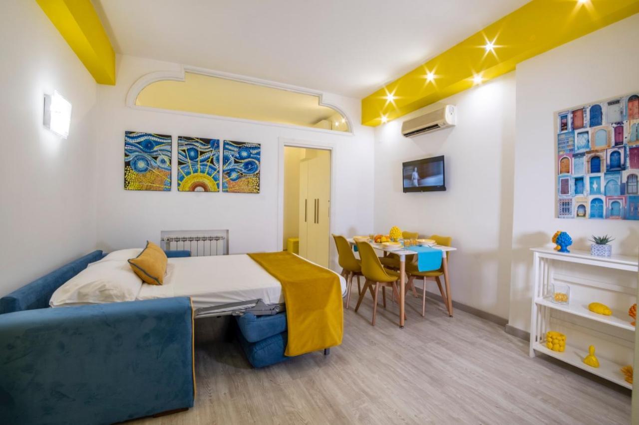 Happy Flat Free Parking Apartment Sorrento Bagian luar foto