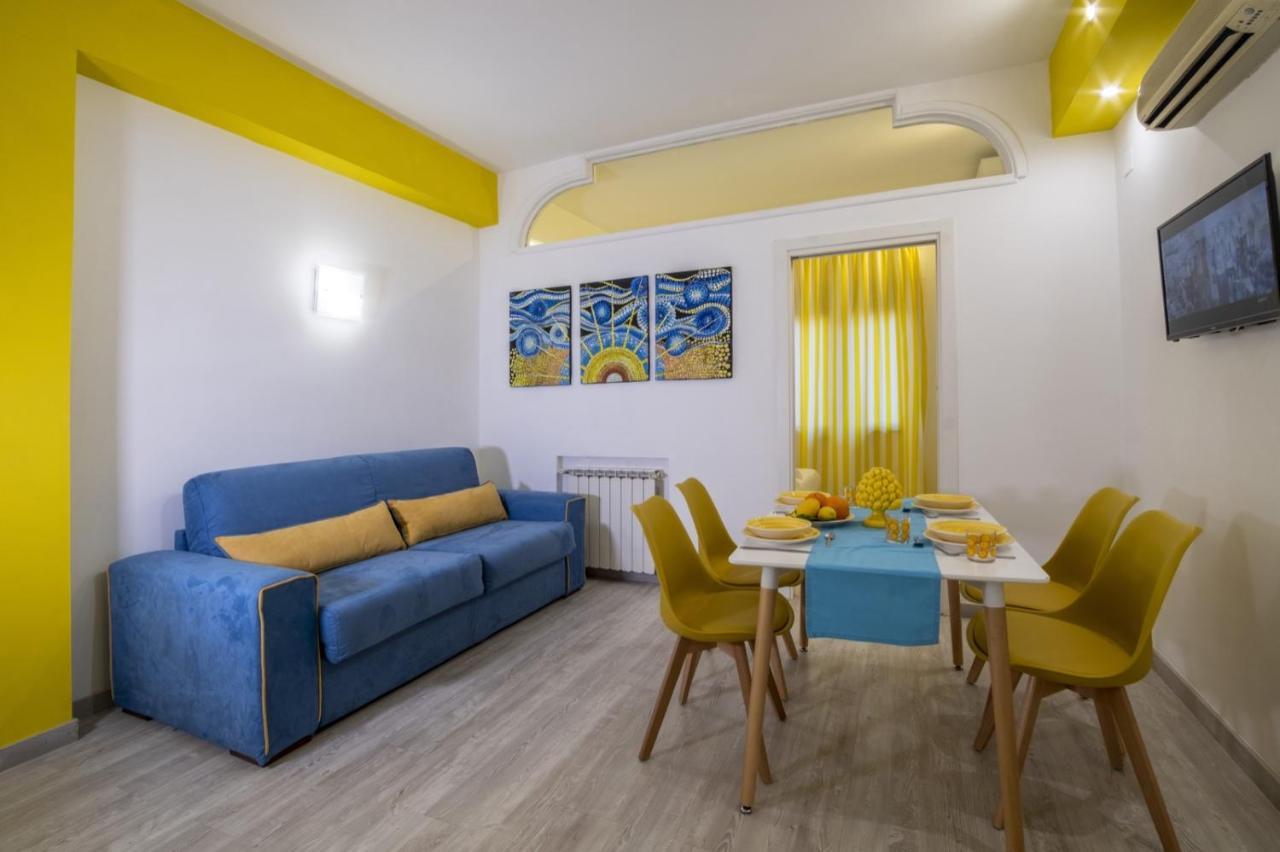 Happy Flat Free Parking Apartment Sorrento Bagian luar foto